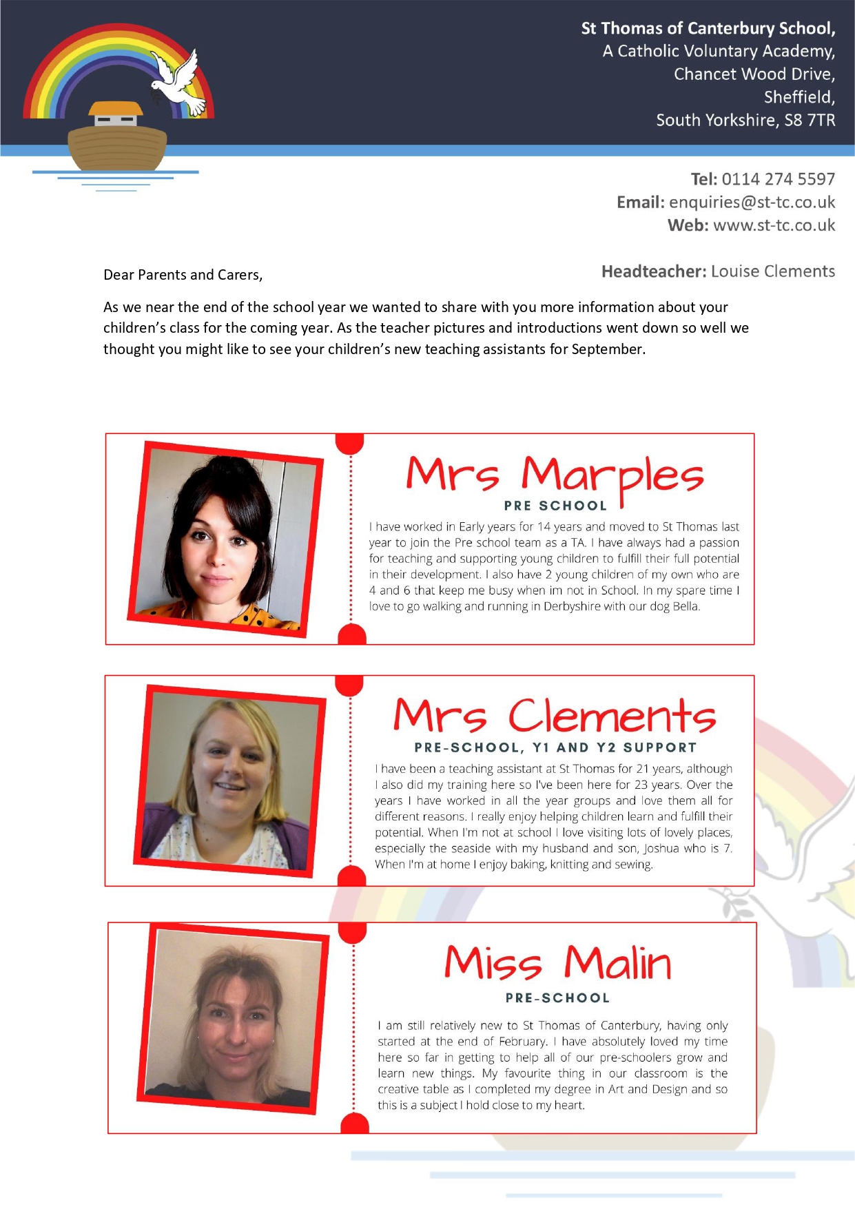 St Thomas Teaching Assistants 2022 23 page 0001